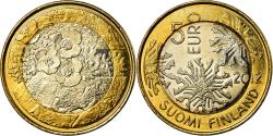 World Coins - Finland, 5 Euro, Nature nordique : La flore., 2012, , Bi-Metallic, KM:184