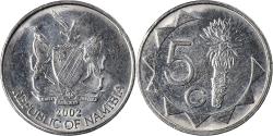 World Coins - Coin, Namibia, 5 Cents, 2002