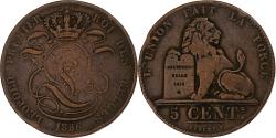 World Coins - Belgium, Leopold I, 5 Centimes, 1856, Brussels, Bronze, , KM:5.1