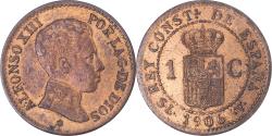 World Coins - Coin, Spain, Alfonso XIII, Centimo, 1906, Madrid, , Bronze, KM:726