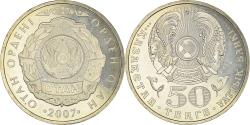 World Coins - Coin, Kazakhstan, 50 Tenge, 2007, Kazakhstan Mint, , Copper-nickel