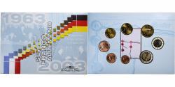 World Coins - France, Euro Set BU, 40 ans du traité de l'Élysée, 2003, MDP,