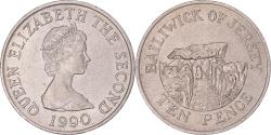 World Coins - Coin, Jersey, 10 Pence, 1990