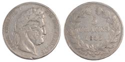 World Coins - Coin, France, Louis-Philippe, 5 Francs, 1845, Bordeaux, , Silver