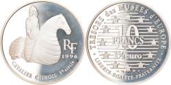 World Coins - Coin, France, Chinese Horseman, 10 Francs-1.5 Euro, 1996, Proof,