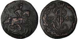 World Coins - Coin, Russia, Catherine II, Denga, 1/2 Kopek, 1768, Ekaterinbourg,