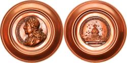 World Coins - France, Medal, Isaac Benserade, History, 1973, Cure, , Copper
