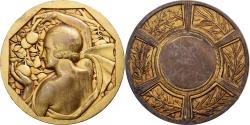 World Coins - France, Medal, Femme au Verger, Gilt Bronze, Cochet,