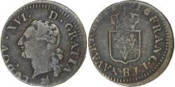 World Coins - France, Louis XVI, Liard, 1791, Rouen, 2nd semestre, Copper,