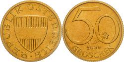 World Coins - Austria, 50 Groschen, 2000, Vienna, Bronze-Aluminium, , KM:2885