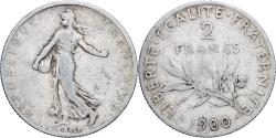 World Coins - Coin, France, Semeuse, 2 Francs, 1900, Paris, , Silver, KM:845.1