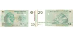 World Coins - Banknote, Congo Republic, 20 Francs, 2003, 2003-06-30, UNC(65-70)
