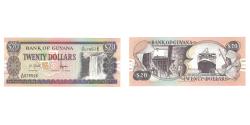 World Coins - Banknote, Guyana, 20 Dollars, Undated (1996), KM:30a, UNC(65-70)