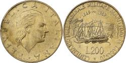 World Coins - Italy, 200 Lire, 1989, Rome, Aluminum-Bronze, , KM:130