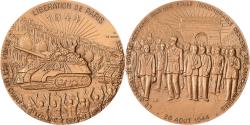 World Coins - France, Medal, Libération de Paris, 25 août 1944, 1985, MDP, Bronze, Gibert