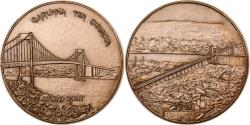 World Coins - France, Token, Grand pont de Bordeaux, 1967, Monnaie de Paris, Bronze,