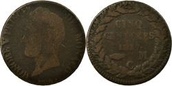 World Coins - Coin, Monaco, Honore V, 5 Centimes, Cinq, 1837, Monaco, , Cast Brass