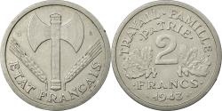 World Coins - Coin, France, Bazor, 2 Francs, 1943, Beaumont le Roger, , Aluminum