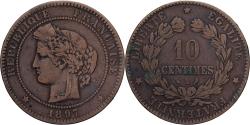 World Coins - France, 10 Centimes, Cérès, 1897, Paris, Bronze, , Gadoury:265a