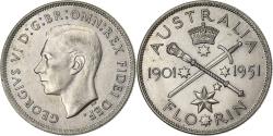 World Coins - Australia, George VI, Florin, 1951, Melbourne, Silver, , KM:47