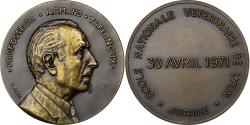 World Coins - France, Medal, Armand Tapernoux, École Vétérinaire de Lyon, 1971, Bronze