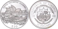 World Coins - Coin, Liberia, Olympic Games, 20 Dollars, 2000, Canoe Kayak, , Silver