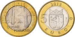 World Coins - Finland, 5 Euro, Sammallahdenkmäki, 2013, Vantaa, Bi-Metallic,