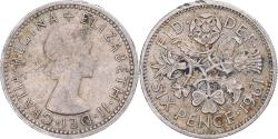 World Coins - Coin, Great Britain, 6 Pence, 1961
