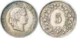 World Coins - Coin, Switzerland, 5 Rappen, 1955, Bern, , Copper-nickel, KM:26