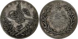 World Coins - Coin, Egypt, Abdul Hamid II, 10 Qirsh, 1884/AH1293, Misr, , Silver