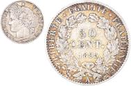 World Coins - Coin, France, Cérès, 50 Centimes, 1895, Paris, , Silver, KM:834.1