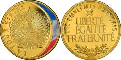 World Coins - France, Medal, Les Emblèmes Français, La Tour Eiffel, , Copper Gilt