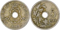 World Coins - Coin, Belgium, 5 Centimes, 1905