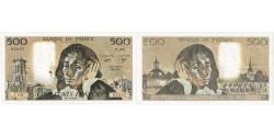 World Coins - France, 500 Francs, Pascal, 1979-06-07, T.103, EF(40-45)