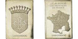 World Coins - France, Medal, Les Armoiries des Provinces de France, Languedoc, 1976