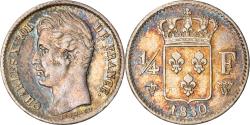World Coins - Coin, France, Charles X, 1/4 Franc, 1830, Lille, , Silver, KM:722.12