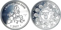 World Coins - France, Medal, L'Europe des XXVII, La Slovénie entre dans l'Euro, Politics