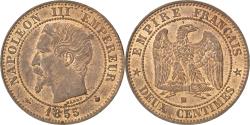World Coins - Coin, France, Napoleon III, Napoléon III, 2 Centimes, 1855, Strasbourg,