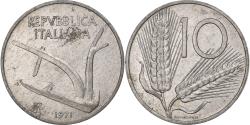World Coins - Italy, 10 Lire, 1971, Rome, Aluminum, , KM:93