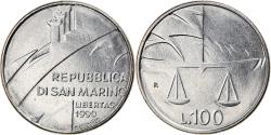 World Coins - Coin, San Marino, 100 Lire, 1990, Rome, , Steel, KM:254