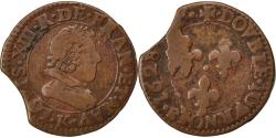 World Coins - Coin, France, Louis XIII, Double tournois, buste juvénile au col fraisé