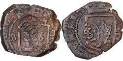 World Coins - Spain, Philip IV, 8 Maravedis, 1641, Granada, Countermark, Copper,