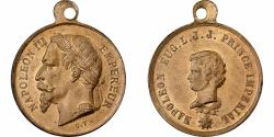 World Coins - France, Medal, Napoléon III, Le Prince Impérial, Brass, Trotin,