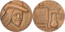 World Coins - France, Medal, Frans Hals, 1967, Bronze, Bloc,