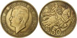 World Coins - Monaco, Rainier III, 50 Francs, 1950, Paris, Cupro-Aluminium,