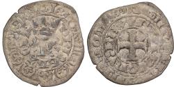 World Coins - France, Charles V, Blanc au K, 1365-1380, Billon, , Duplessy:363