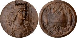World Coins - France, Medal, Gallia, Femme Gauloise Caquée, Bronze, Morlon,