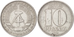 World Coins - GERMAN-DEMOCRATIC REPUBLIC, 10 Pfennig, 1963, Berlin, , Aluminum, KM:10