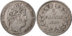 World Coins - Coin, France, Louis-Philippe, 5 Francs, 1837, Lille, , Silver