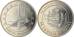 World Coins - France, Medal, 3 Euro Ville du Havre, Pont de Normandie, 1996,